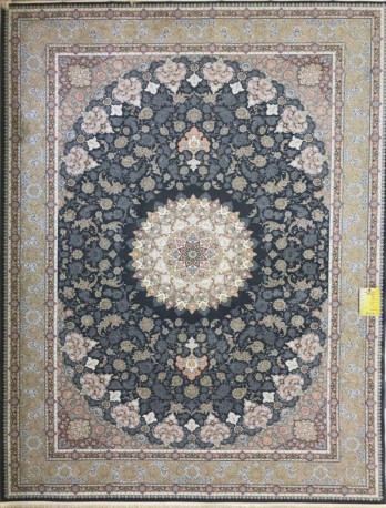 فرش ماشینی 1500 شانه هشت رنگ- طرح اصفهان- کد mz15004