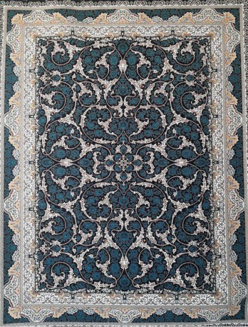 فرش ماشینی 1000 شانه هشت رنگ- طرح اسلیمی- کد mz10024