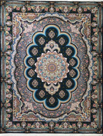 فرش ماشینی 1200 شانه-10 رنگ -طرح سامی کد mz12012