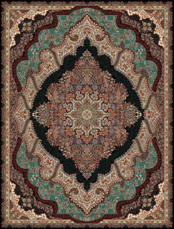 فرش ماشینی 700 شانه-8 رنگ طر ح آریانا کد F70014