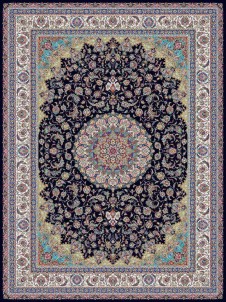فرش ماشینی 1000 شانه 10 رنگ طرح شاه عباسی کد - 11028 T