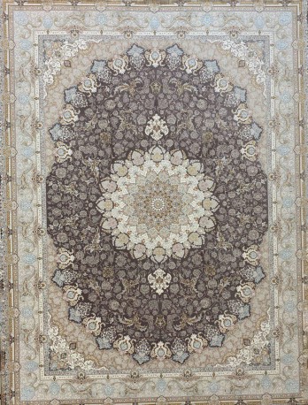 فرش ماشینی 1500 شانه-8 رنگ طرح مهرانا کد PN1509